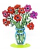 David Gerstein 2-Sided Sculpture - Poppies